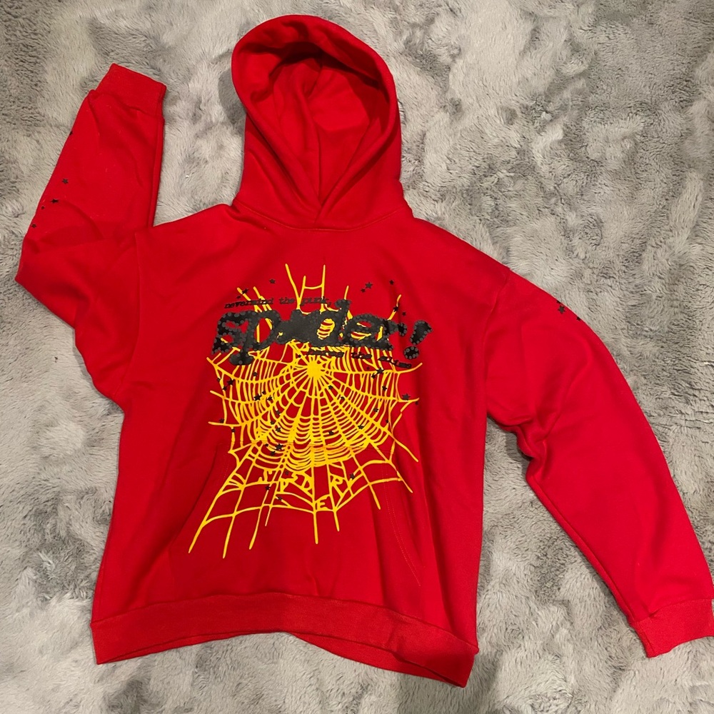 Sp5der P*NK V2 Hoodie Red XL